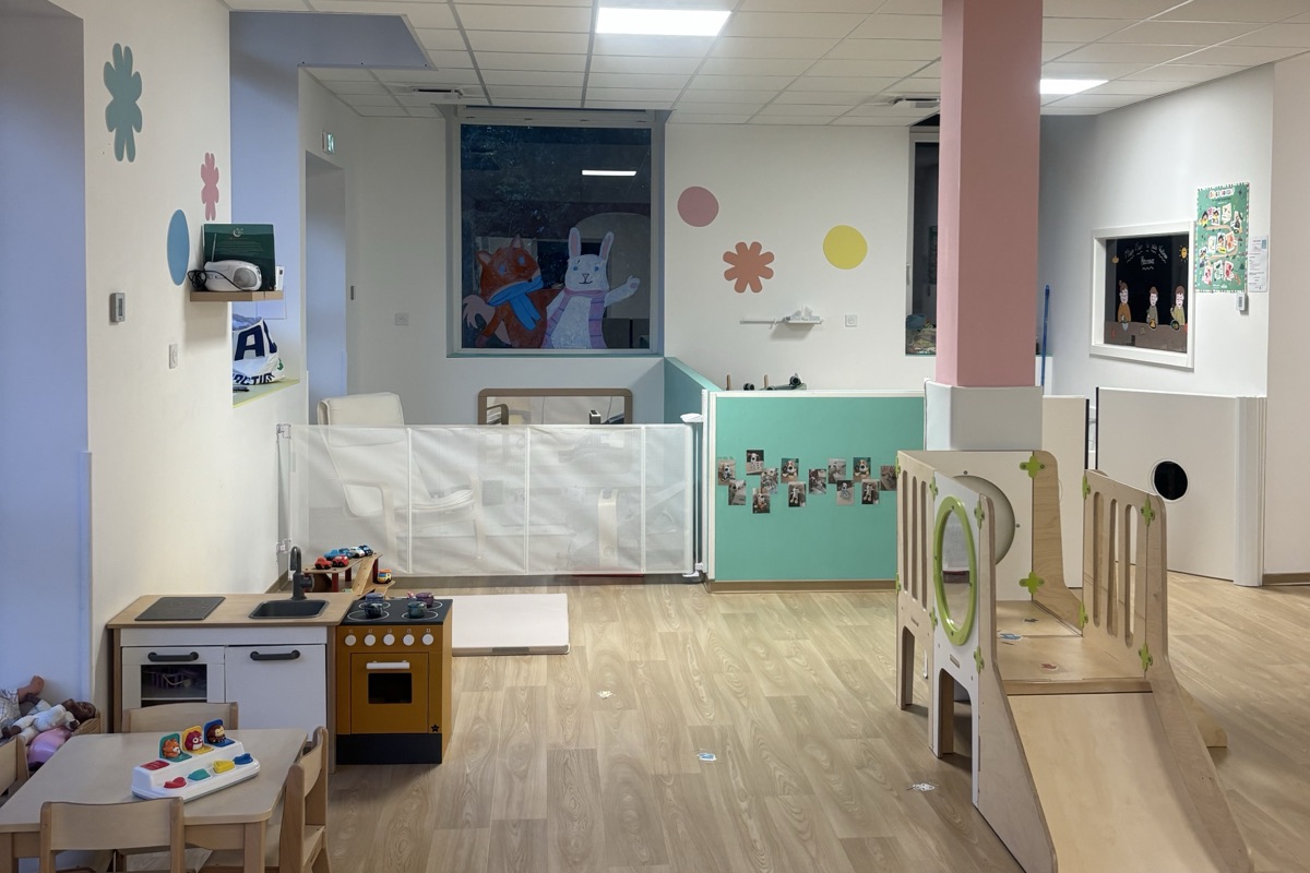 Espace de vie de la micro-crèche Les P'tites Graines à Olivet